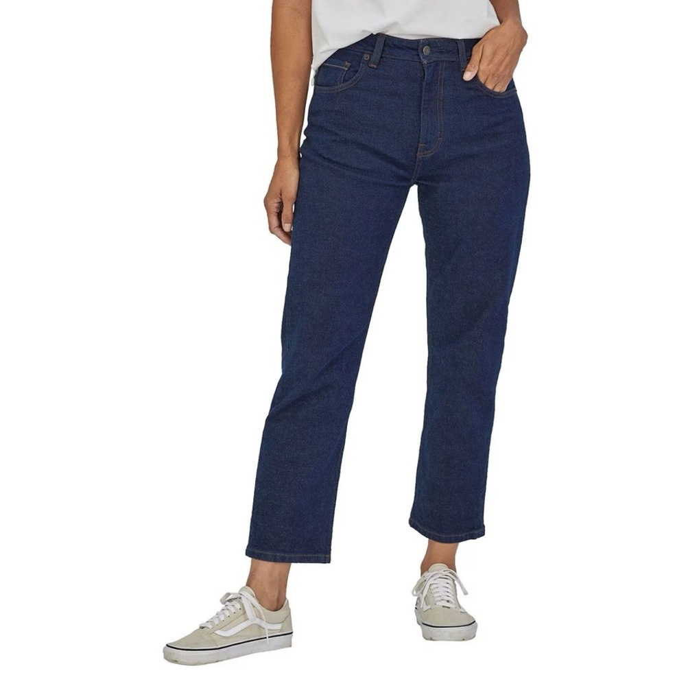 NWT Patagonia jeans straight‎ fit slim high rise women's size 30 dark wash